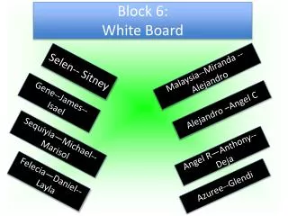 Block 6: White Board