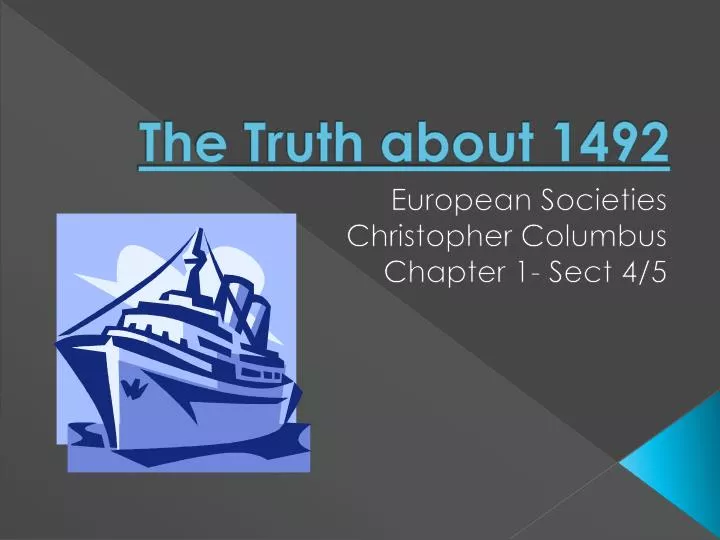 the truth about 1492