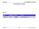 Renewing 2.4 GHz - slide 1