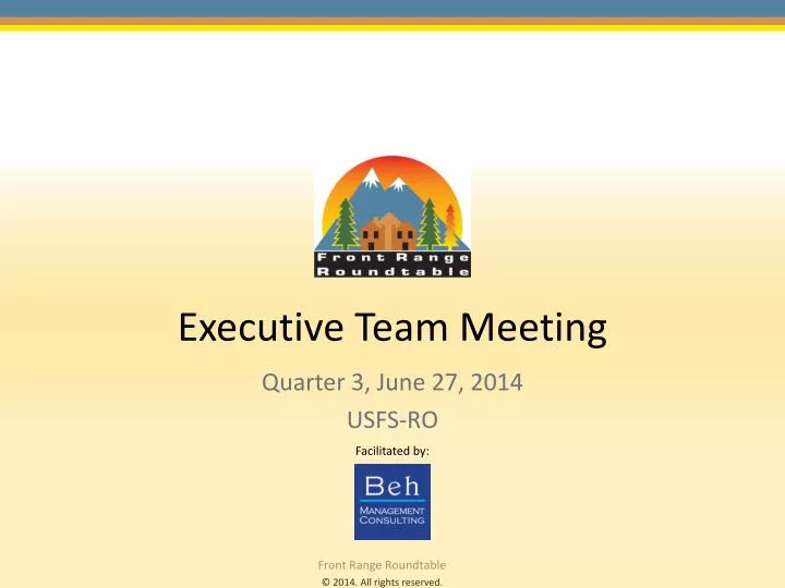 executive team meeting