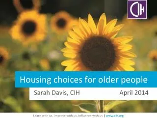 Housing choices for older people