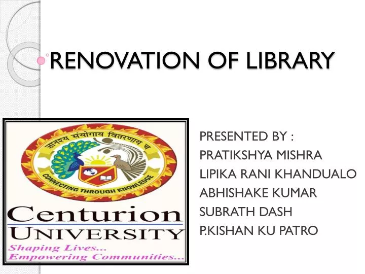 renovation of library