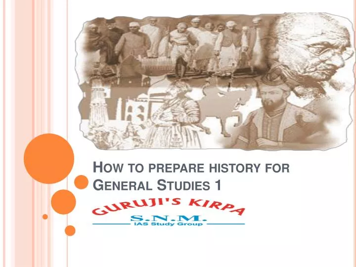 how to prepare history for general studies 1