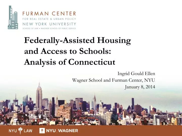 federally assisted housing and access to schools analysis of connecticut