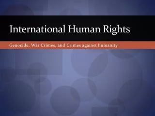 International Human Rights