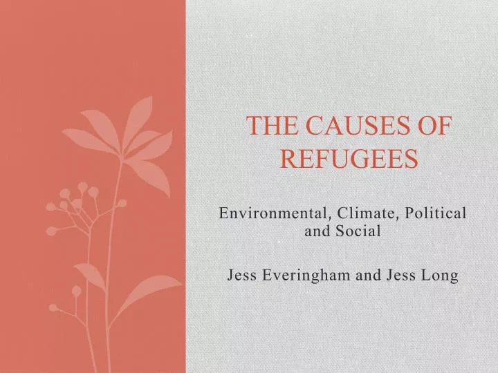 the causes of refugees