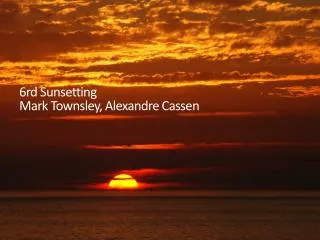 6rd Sunsetting Mark Townsley, Alexandre Cassen