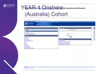 YEAR 4 Onshore (Australia) Cohort