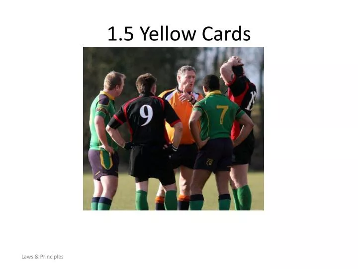 1 5 yellow cards