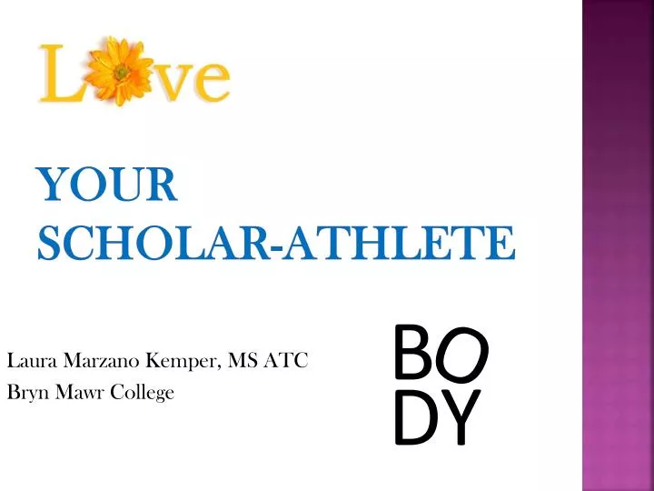 your scholar athlete
