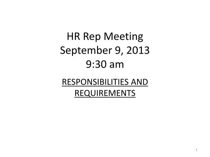 hr rep meeting september 9 2013 9 30 am