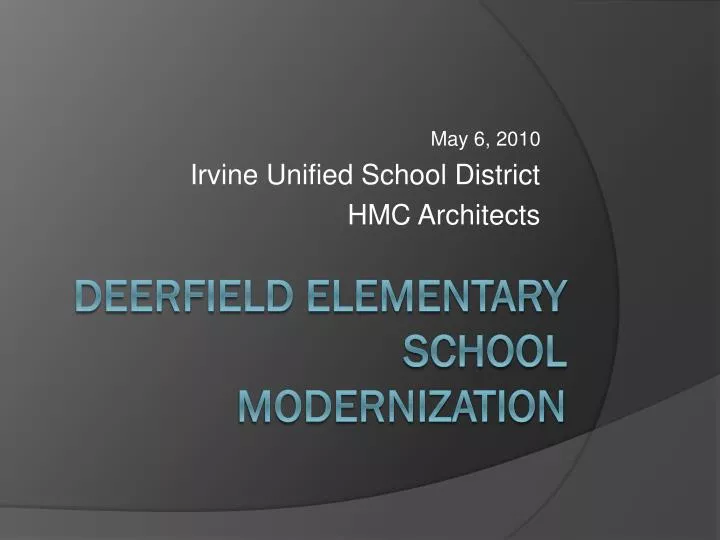 may 6 2010 irvine unified school district hmc architects