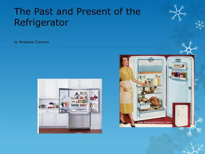 the past and present of the refrigerator by b reeana connors