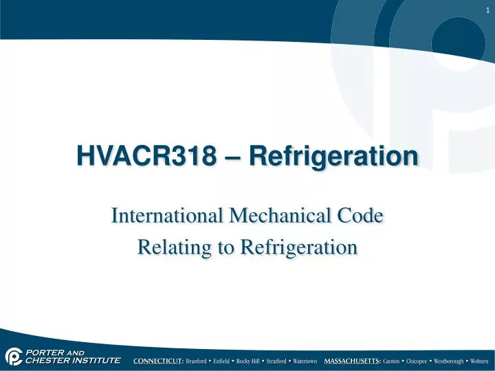 hvacr318 refrigeration