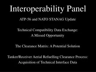 Interoperability Panel