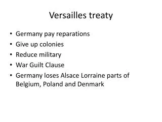 Versailles treaty