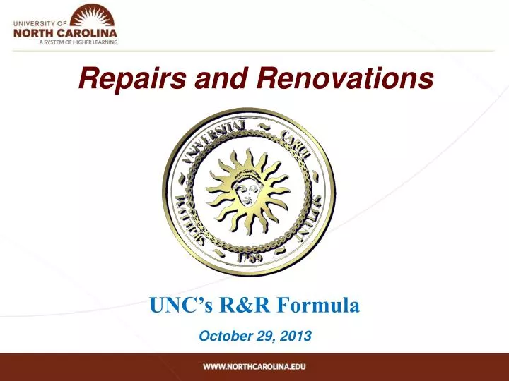 repairs and renovations