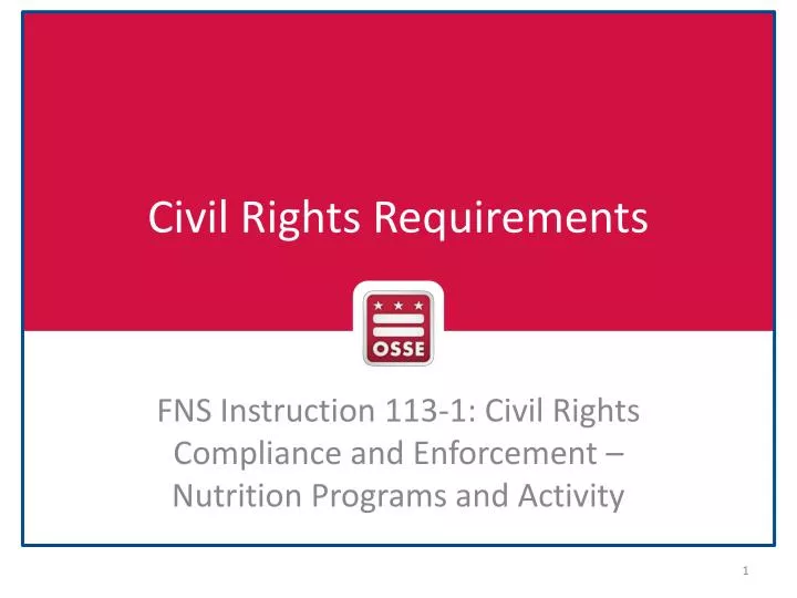 civil rights requirements