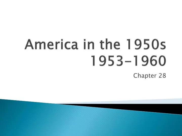 america in the 1950s 1953 1960
