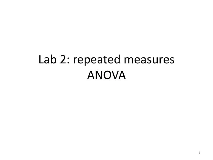 lab 2 repeated measures anova