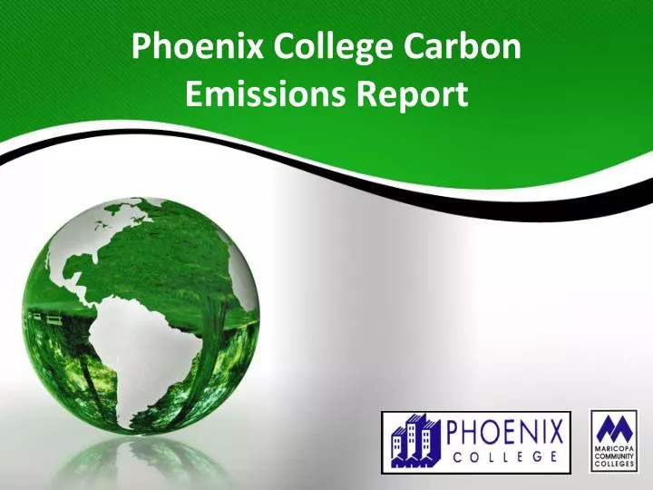 phoenix college carbon emissions report