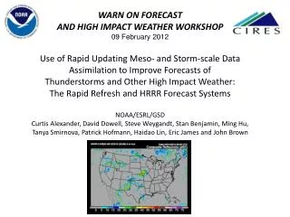 ESRL/GSD/AMB Modeling System Overview