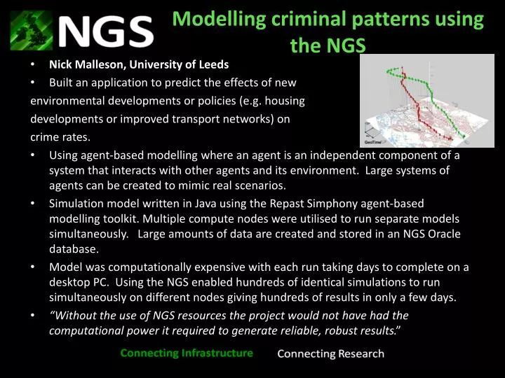 modelling criminal patterns using the ngs