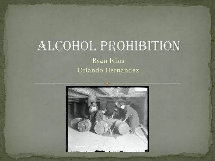 alcohol prohibition