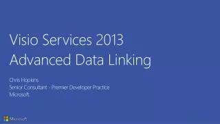 Visio Services 2013 Advanced Data Linking