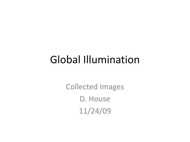 global illumination