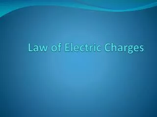 law of electric charges