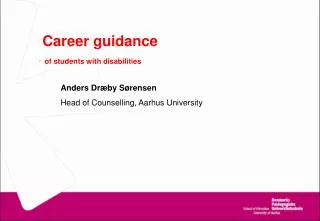 Career guidance - of students with disabilities