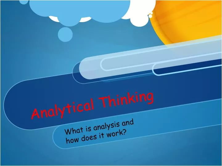 analytical thinking