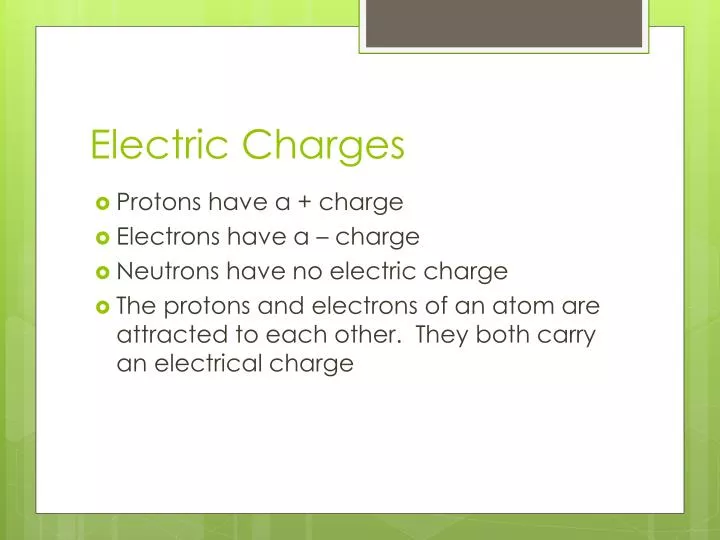 electric charges