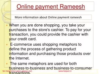 Ramesh launches websites of online payment rameesh