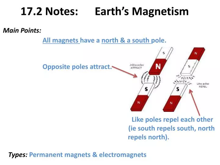 17 2 notes earth s magnetism