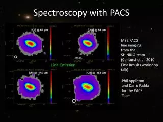 Spectroscopy with PACS