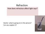 Refraction - slide 1