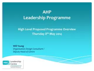 AHP Leadership Programme