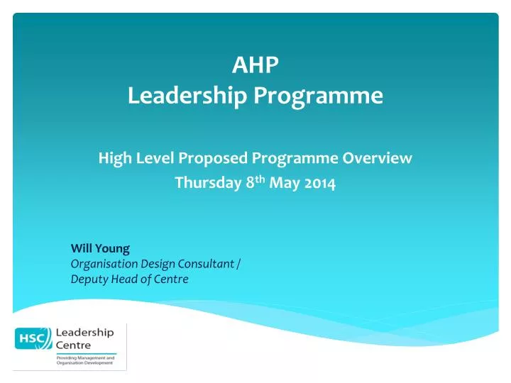 ahp leadership programme