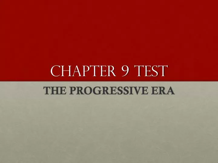 chapter 9 test