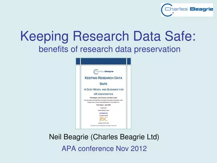 keeping research data safe benefits of research data preservation
