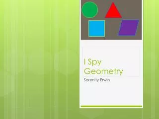 I Spy Geometry