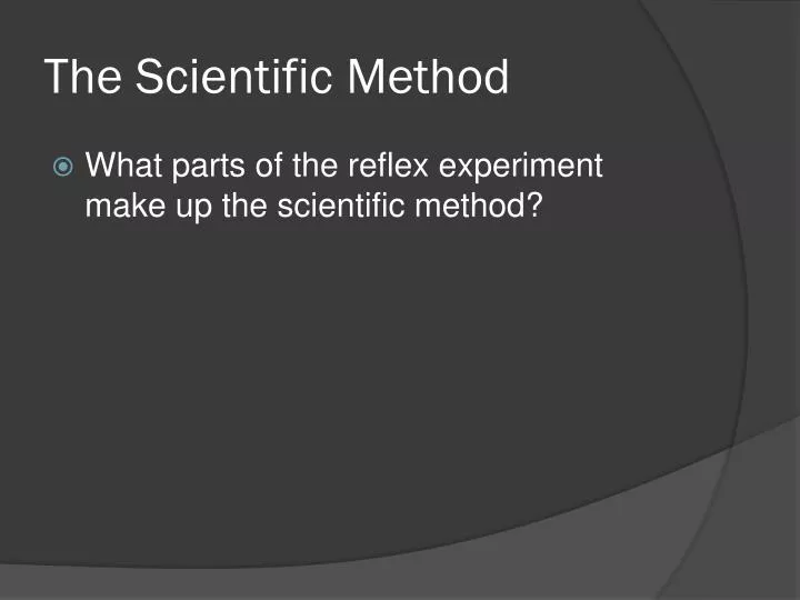 the scientific method