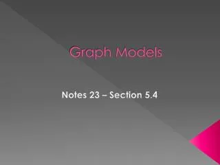 Graph Models