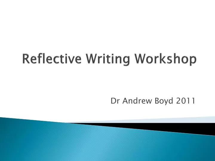reflective writing workshop