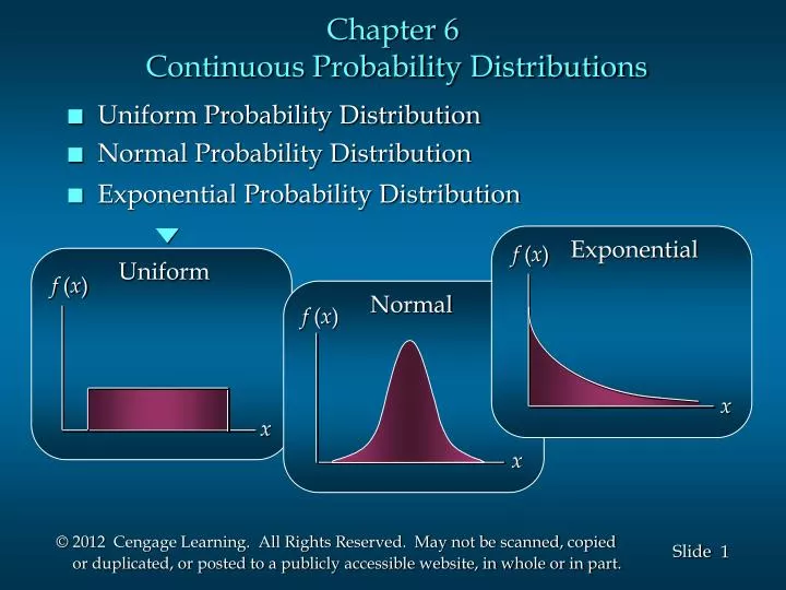 chapter 6 continuous probability distributions