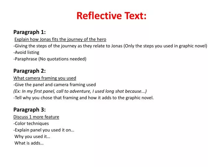 reflective text