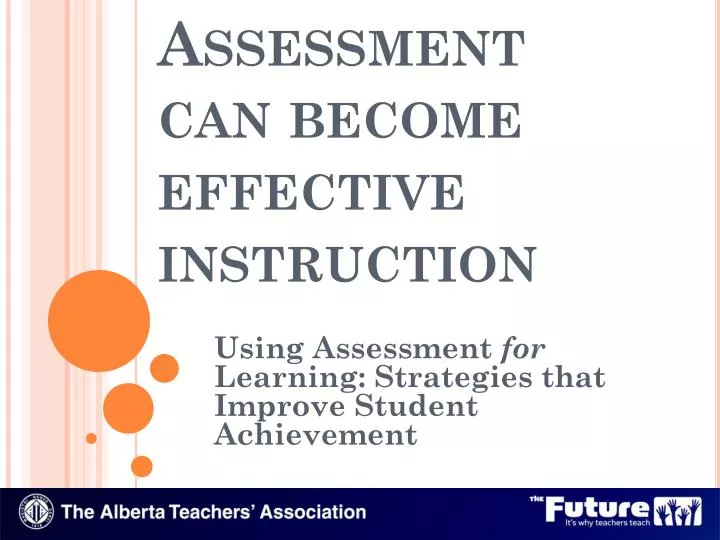 assessment can become effective instruction