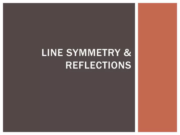 line symmetry reflections
